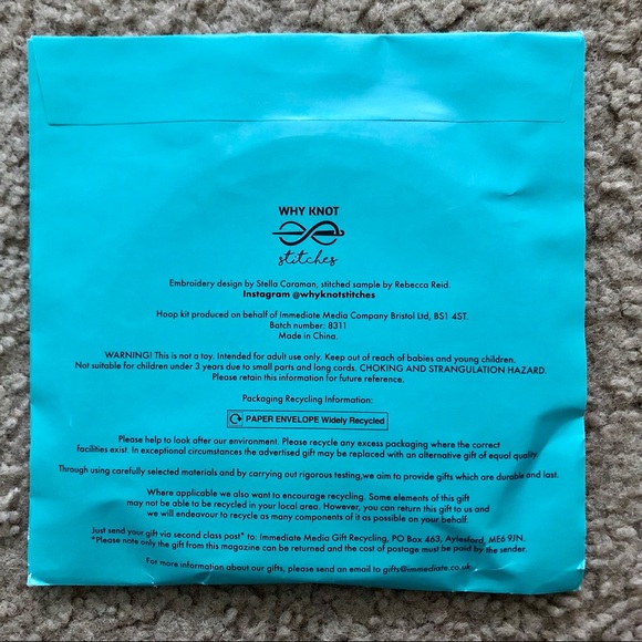 Mini Embroidery Hoop Kit Bicycle NWT - Picture 2 of 2